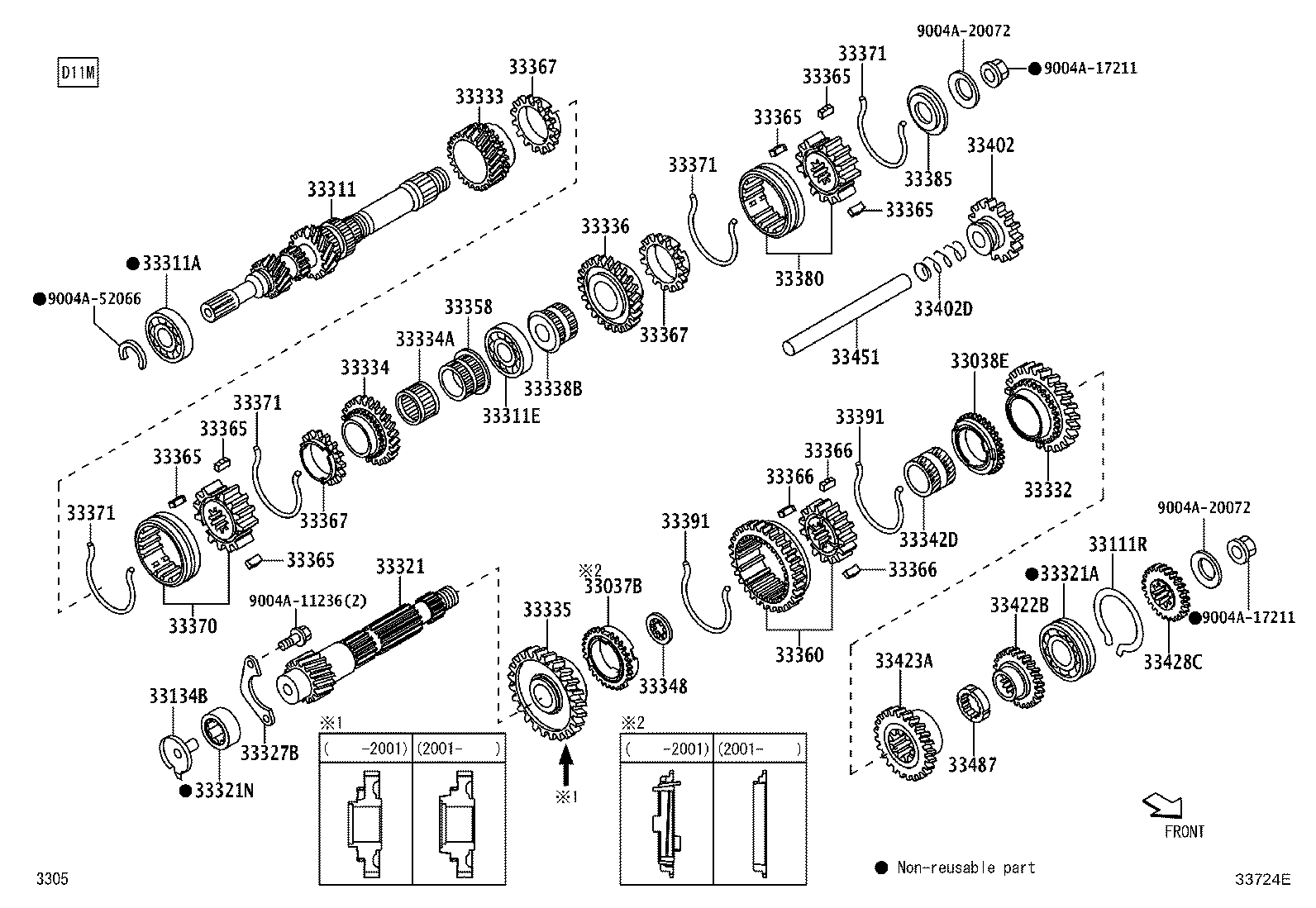 33333-BZ080 GEAR, 3RD product image