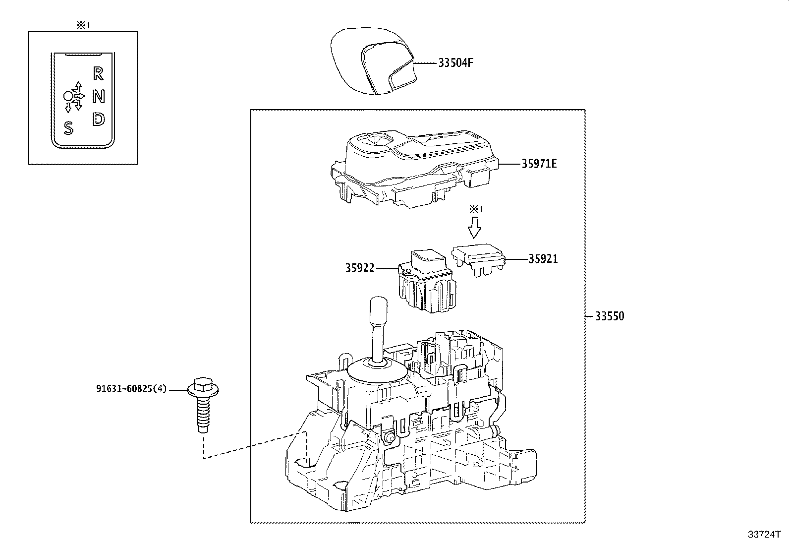 33550-52J80 FLOOR SHIFT ASSY, TRANSMISSION product image