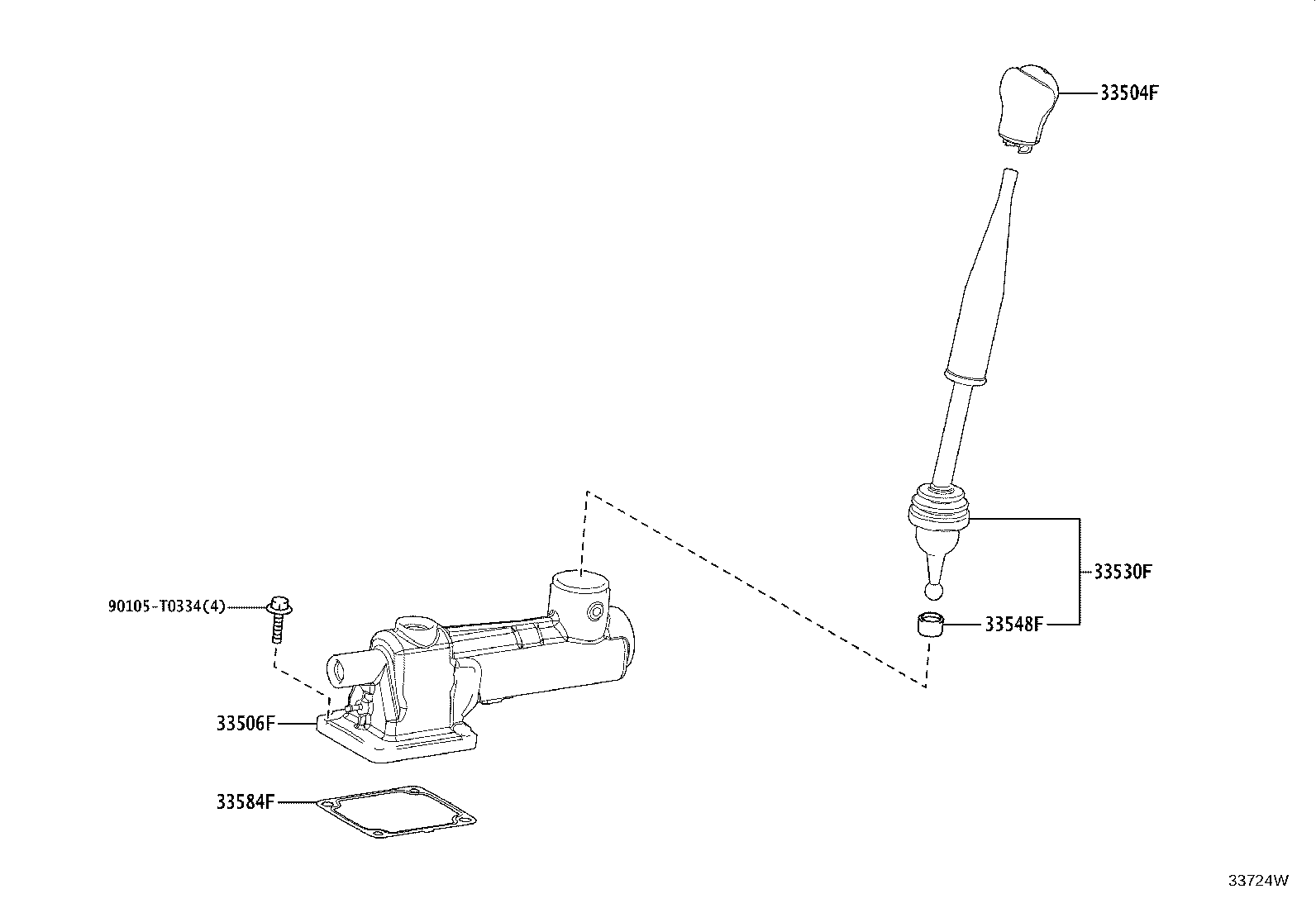 33530-35680 LEVER ASSY, SHIFT (FOR FLOOR SHIFT) product image