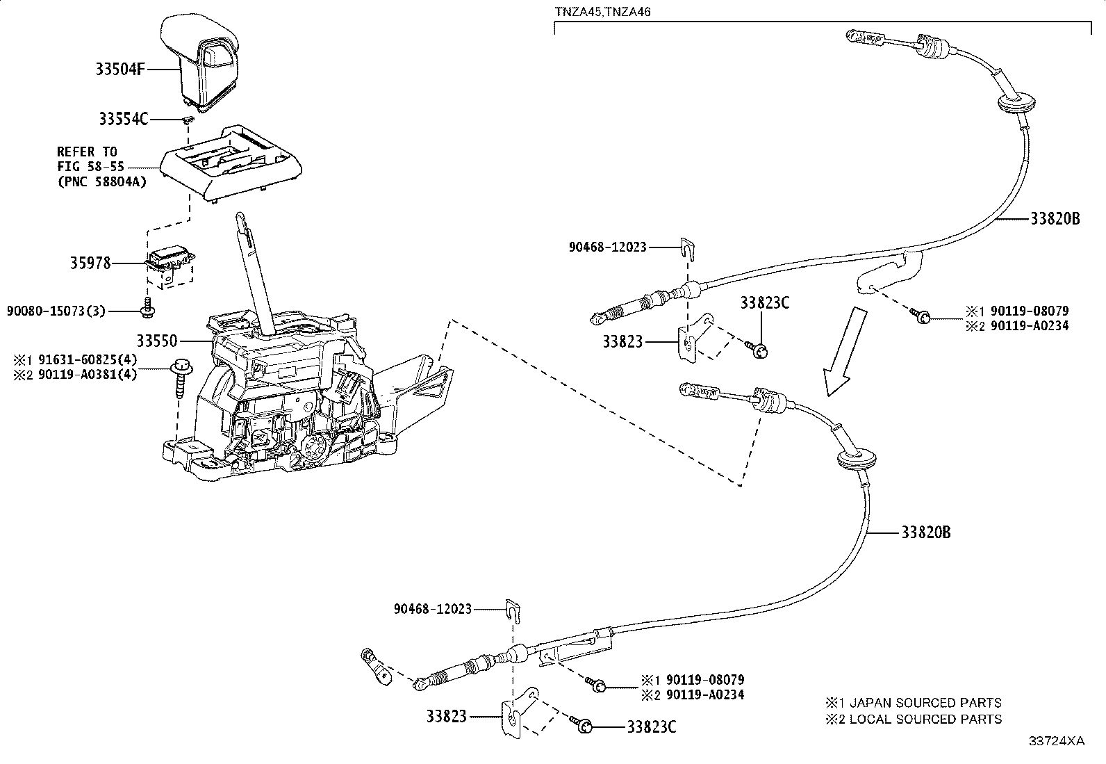 Toyota 33530-35680 LEVER ASSY, SHIFT (FOR FLOOR SHIFT)