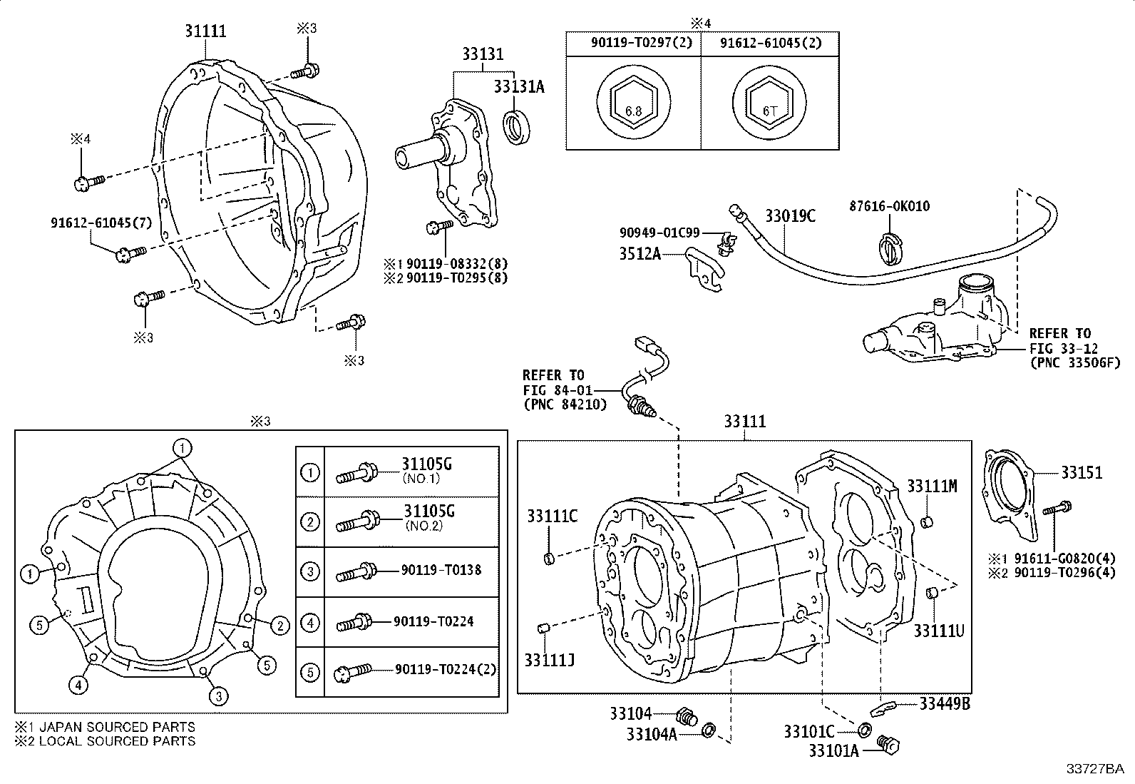 33018-0K013 RETAINER, BEARING, FRONT(MTM) product image