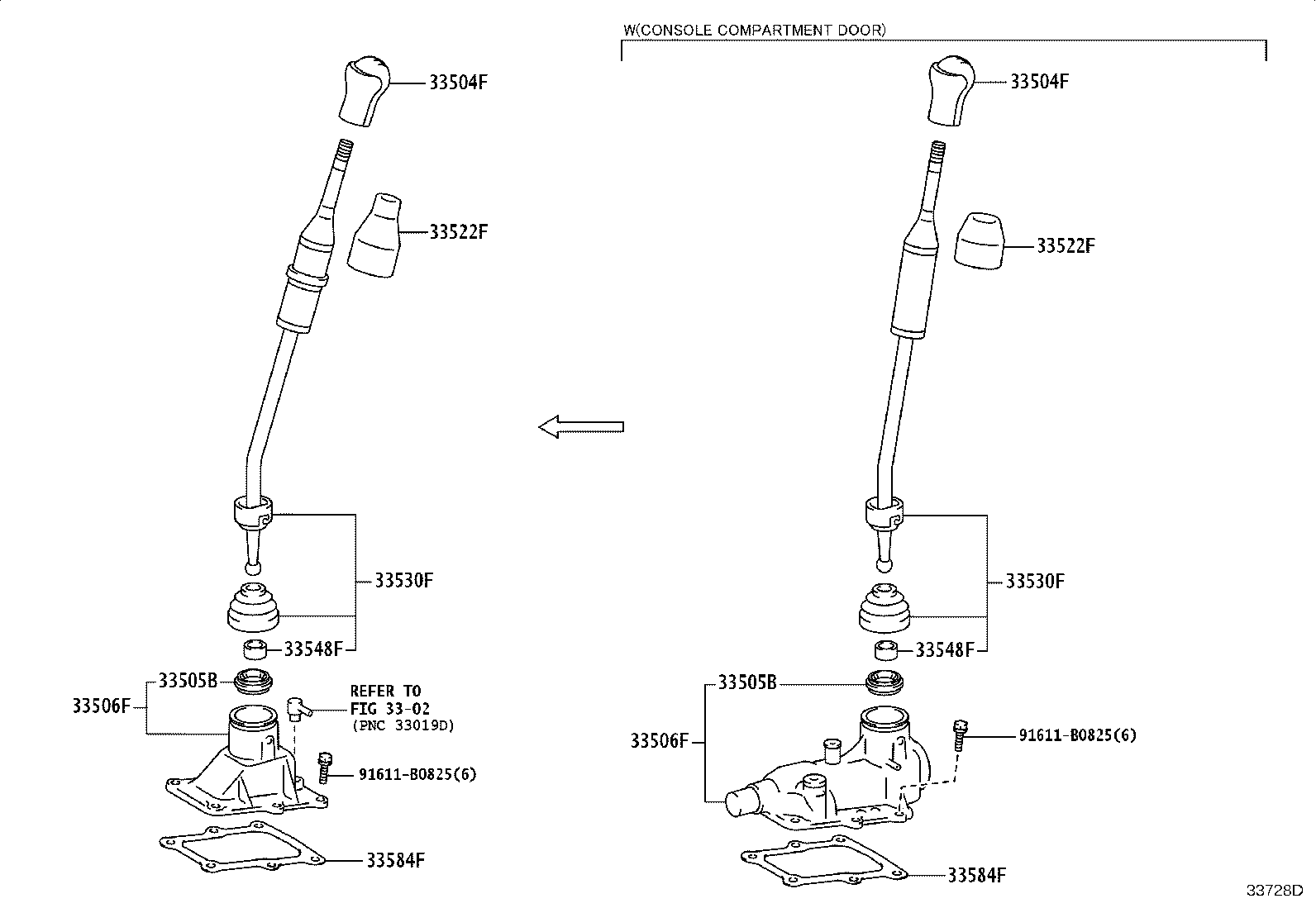 33504-0K050-C0 KNOB SUB-ASSY, SHIFT LEVER product image