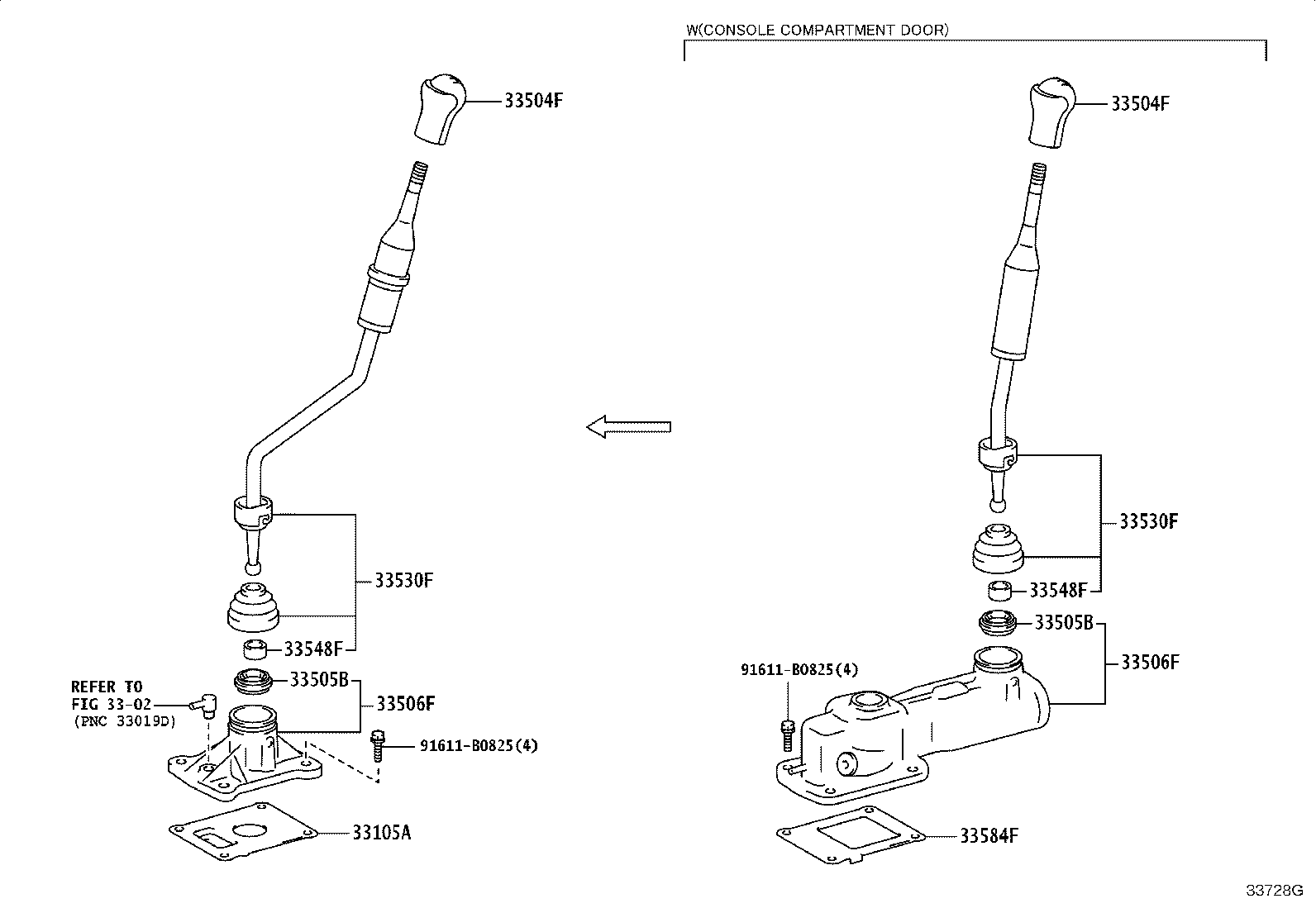 33504-0K050-C0 KNOB SUB-ASSY, SHIFT LEVER product image