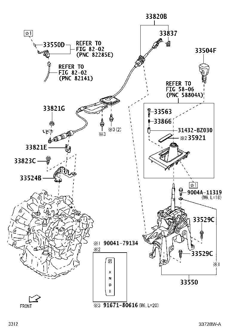 33820-BZ600 CABLE ASSY, TRANSMISSION CONTROL product image