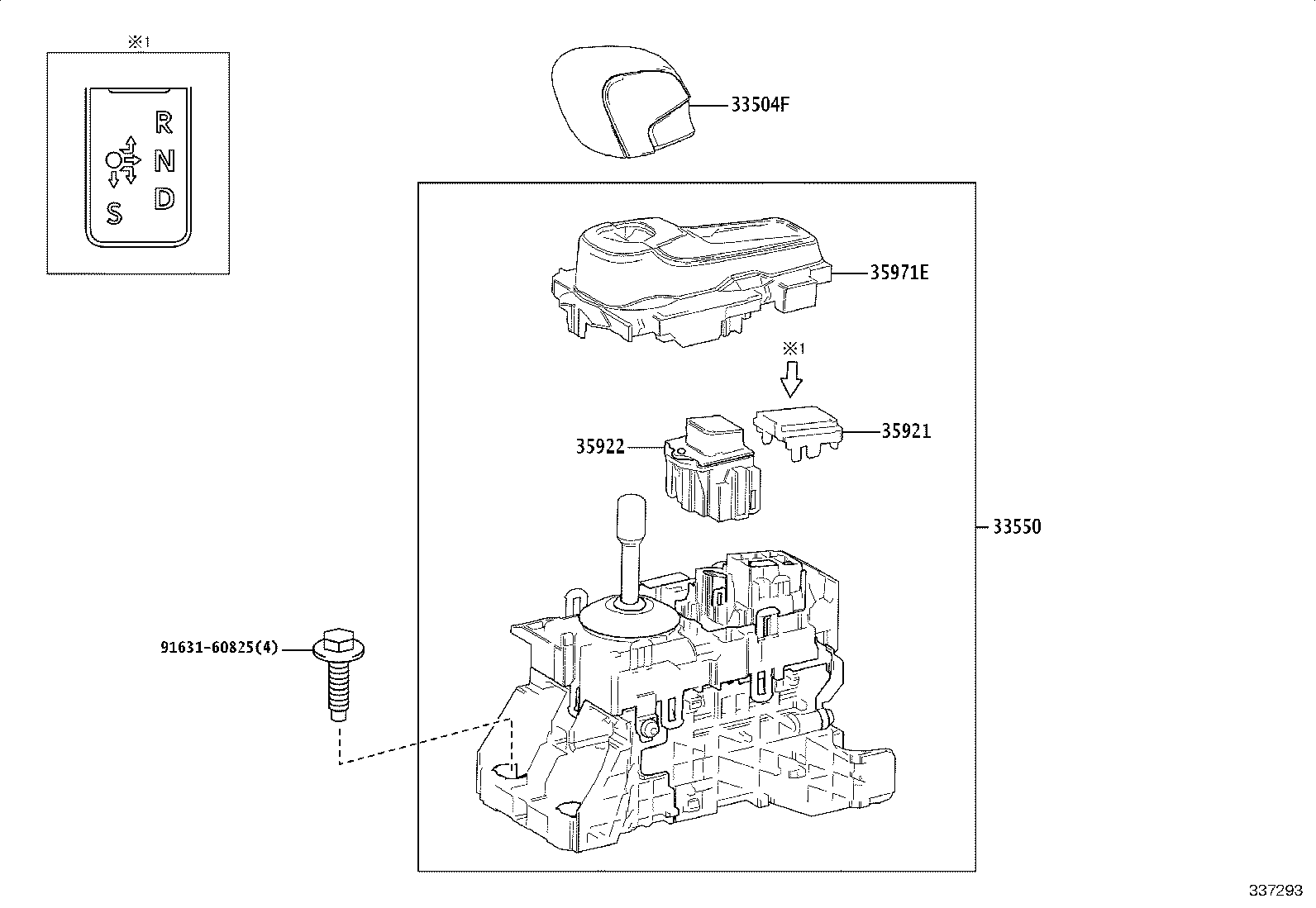 33820-52B40 CABLE ASSY, TRANSMISSION CONTROL product image