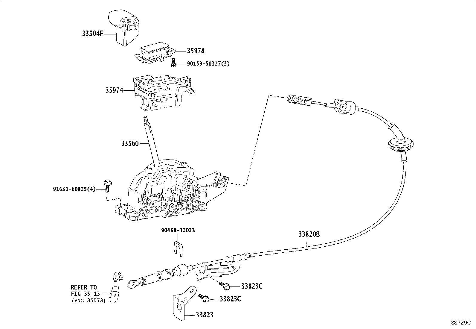 35974-35210 HOUSING, POSITION INDICATOR, LOWER product image