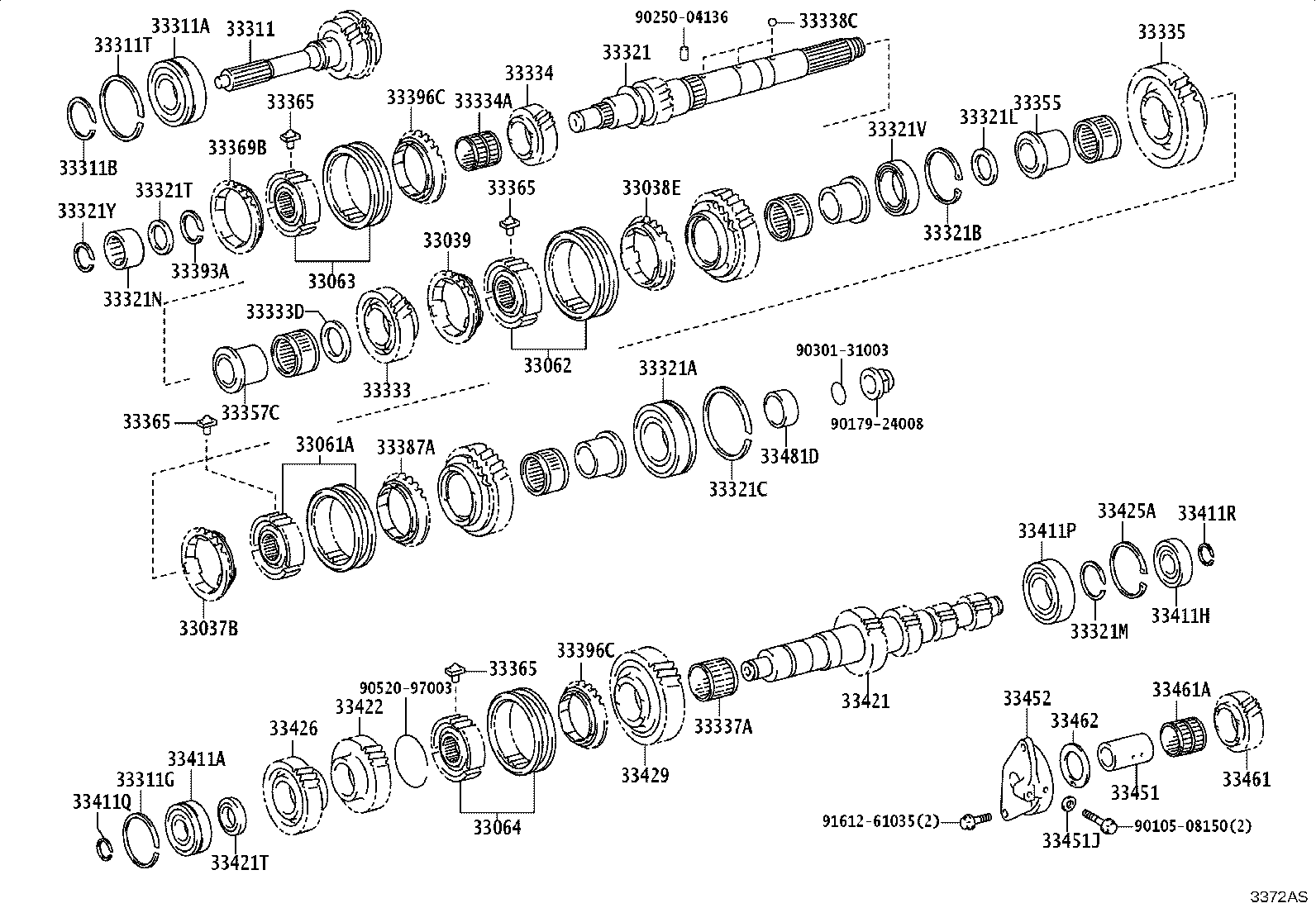 33034-37140 GEAR, 3RD product image