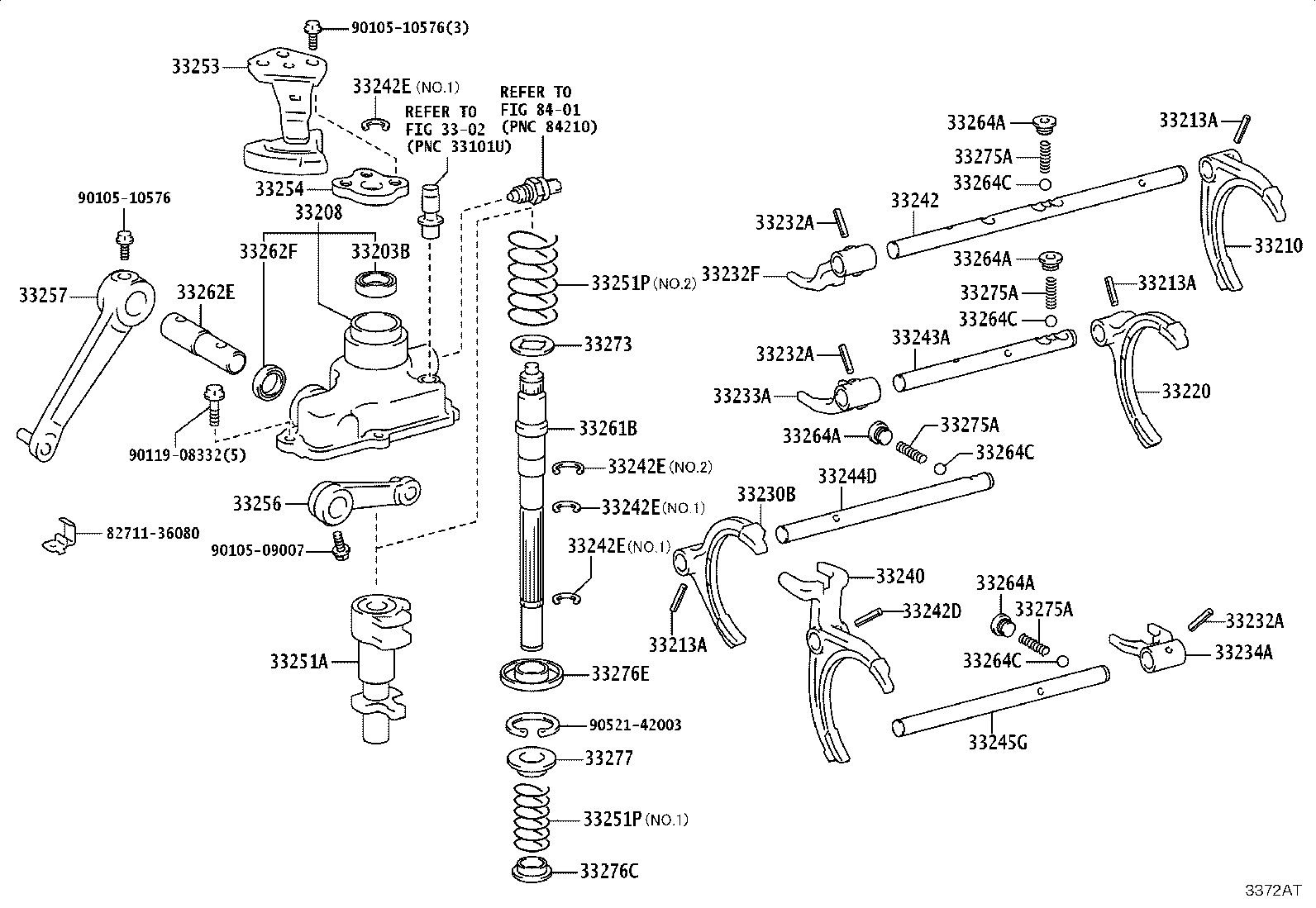 33253-36200 LEVER, SHIFT OUTER, NO.1 product image
