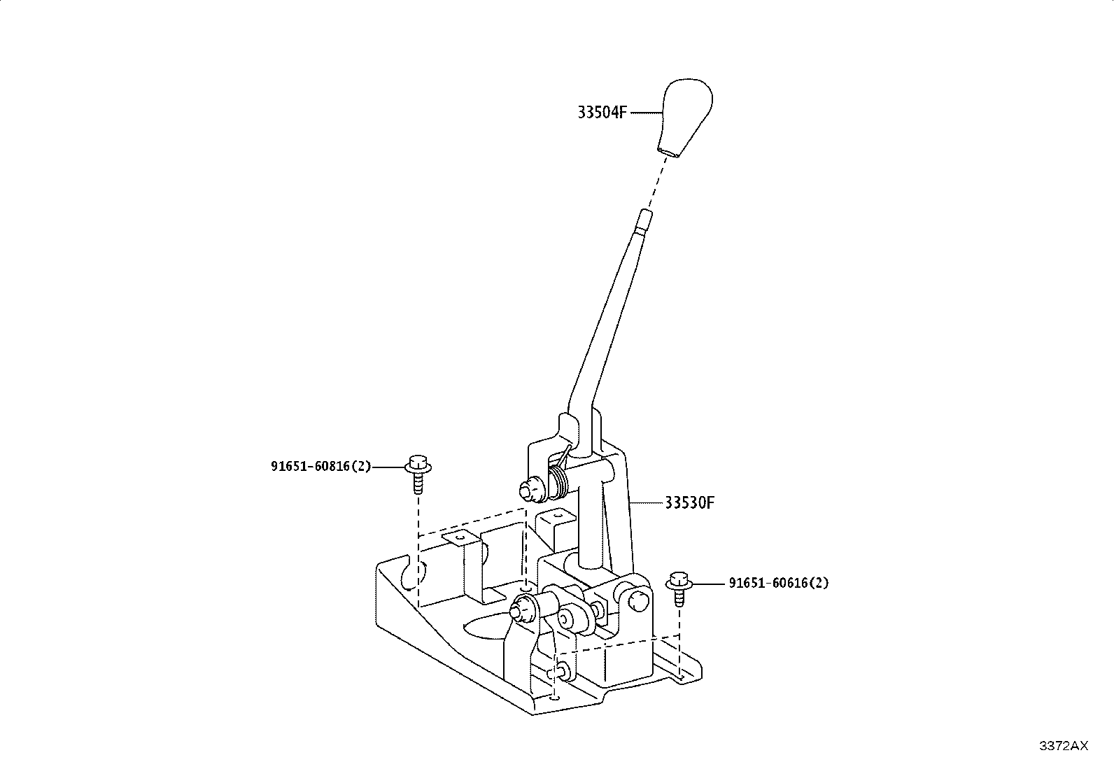 33502-36160 PLATE SUB-ASSY, SHIFT LEVER product image