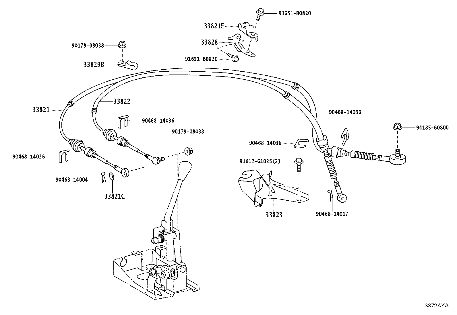 33502-36160 PLATE SUB-ASSY, SHIFT LEVER product image