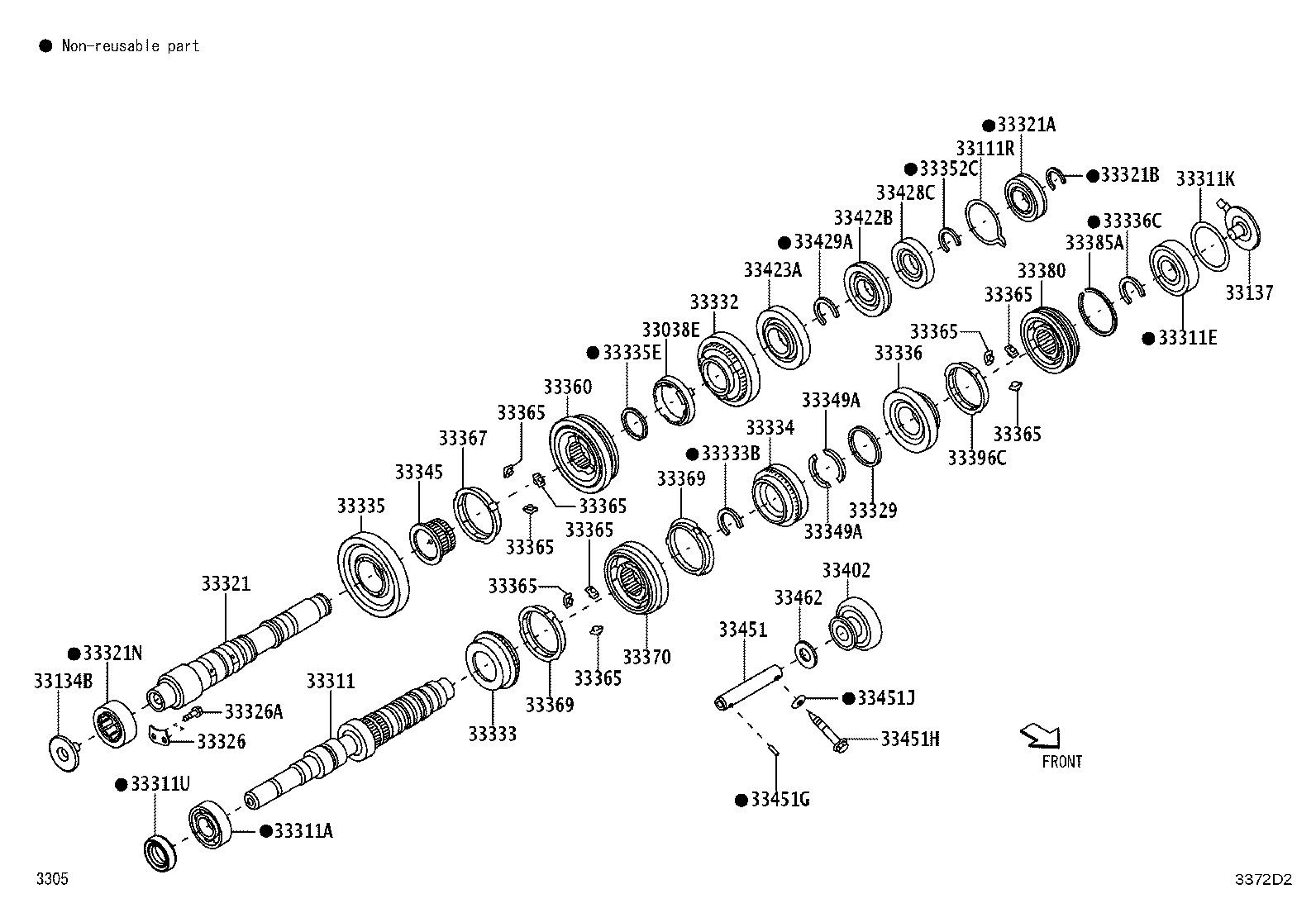 33321-BZ190 SHAFT, OUTPUT product image