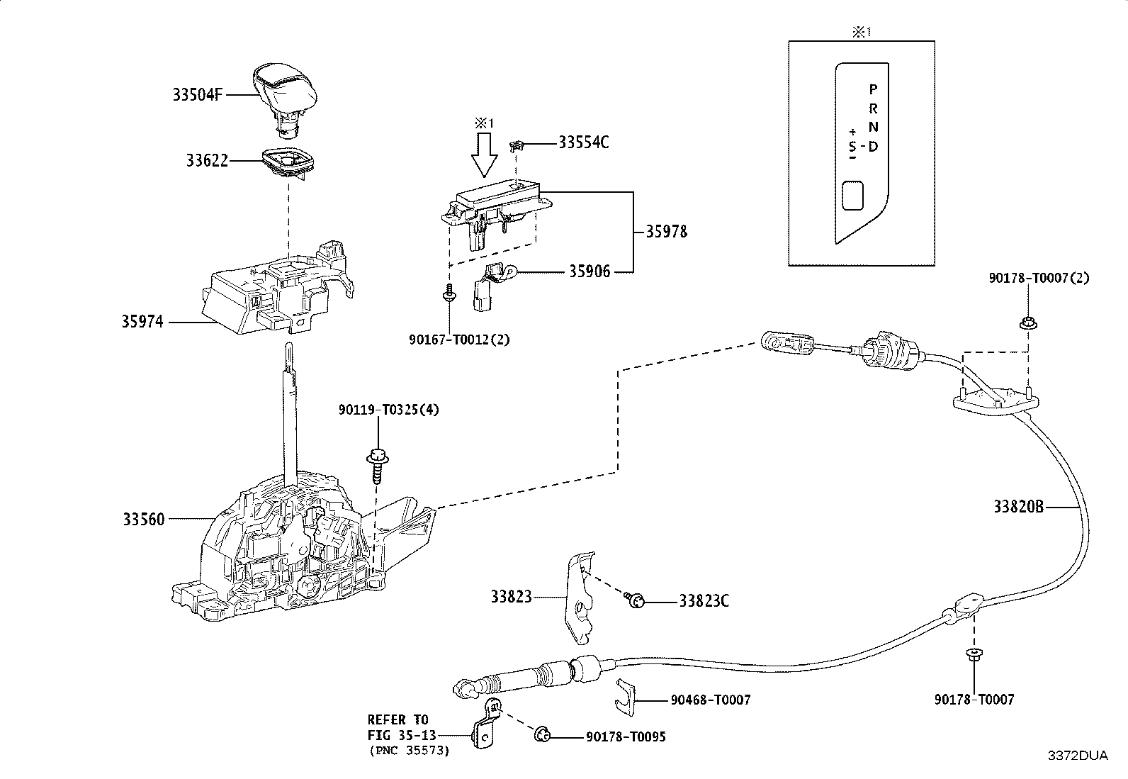 35974-0K040 HOUSING, POSITION INDICATOR, LOWER product image