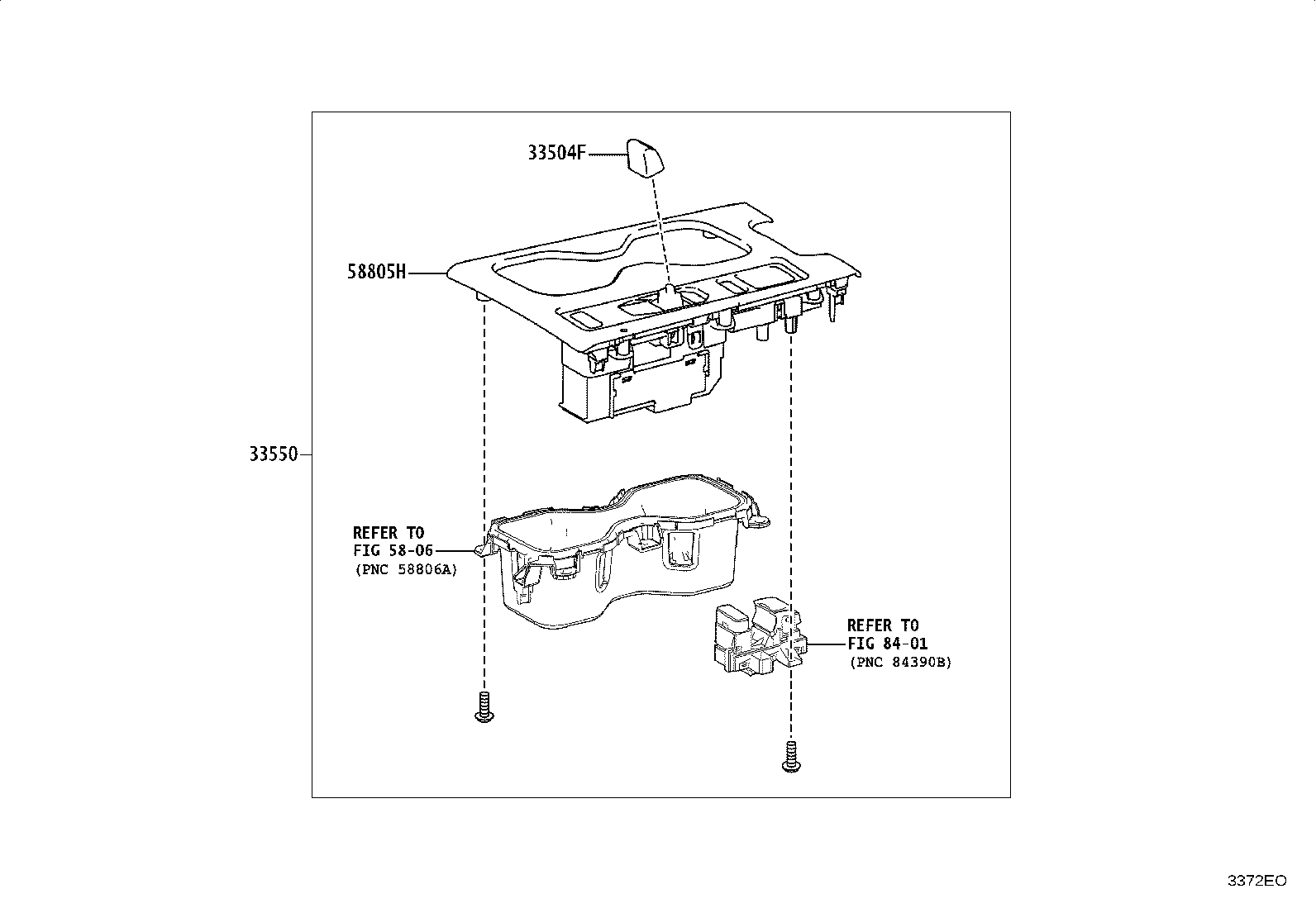 33504-03040 KNOB SUB-ASSY, SHIFT LEVER product image