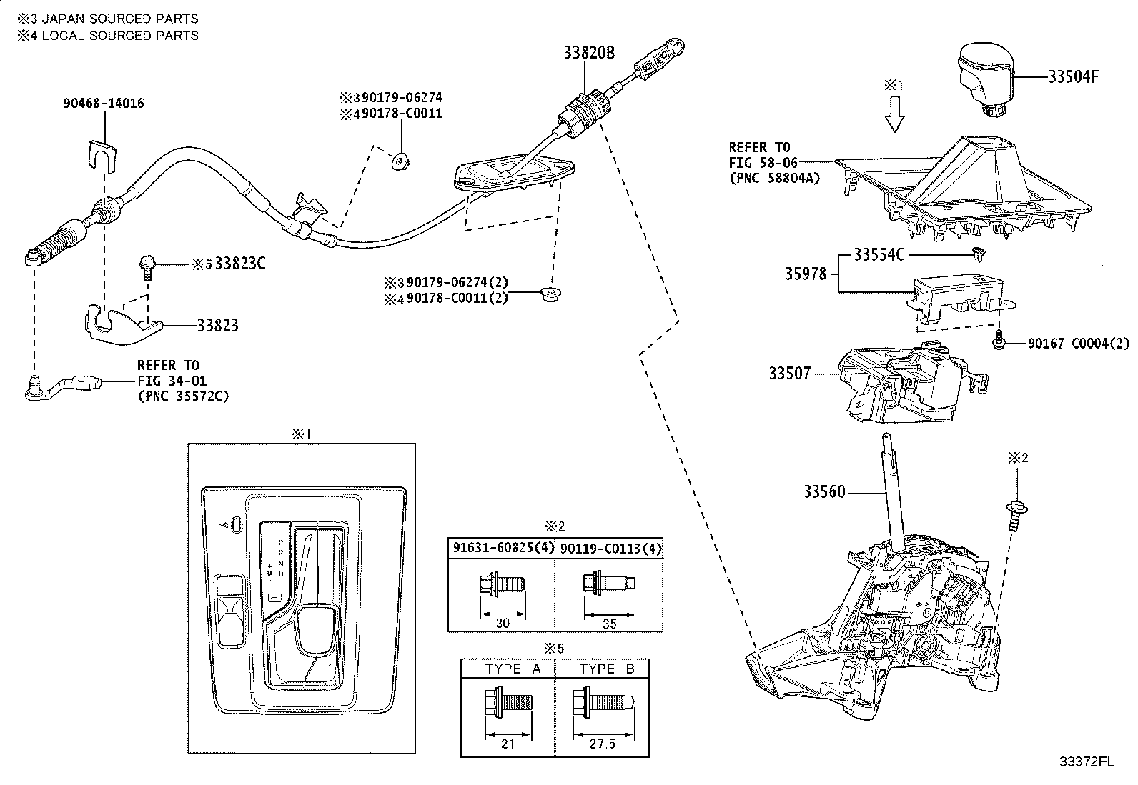 90119-C0098 BOLT, SHIFT LEVER product image