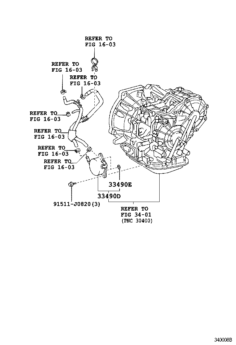 33490-52010 COOLER ASSY, TRANSMISSION OIL product image