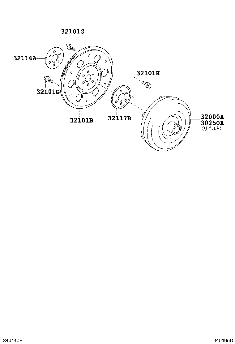 30250-74010 CONVERTER ASSY, TORQUE, REBUILT product image