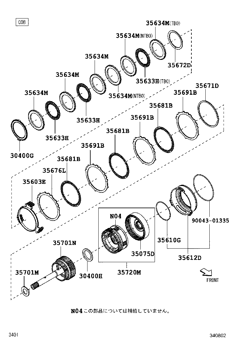 30140-B0630 TRANSAXLE ASSY, CVT, REBUILT(W/O TORQUE CONVERTER) product image