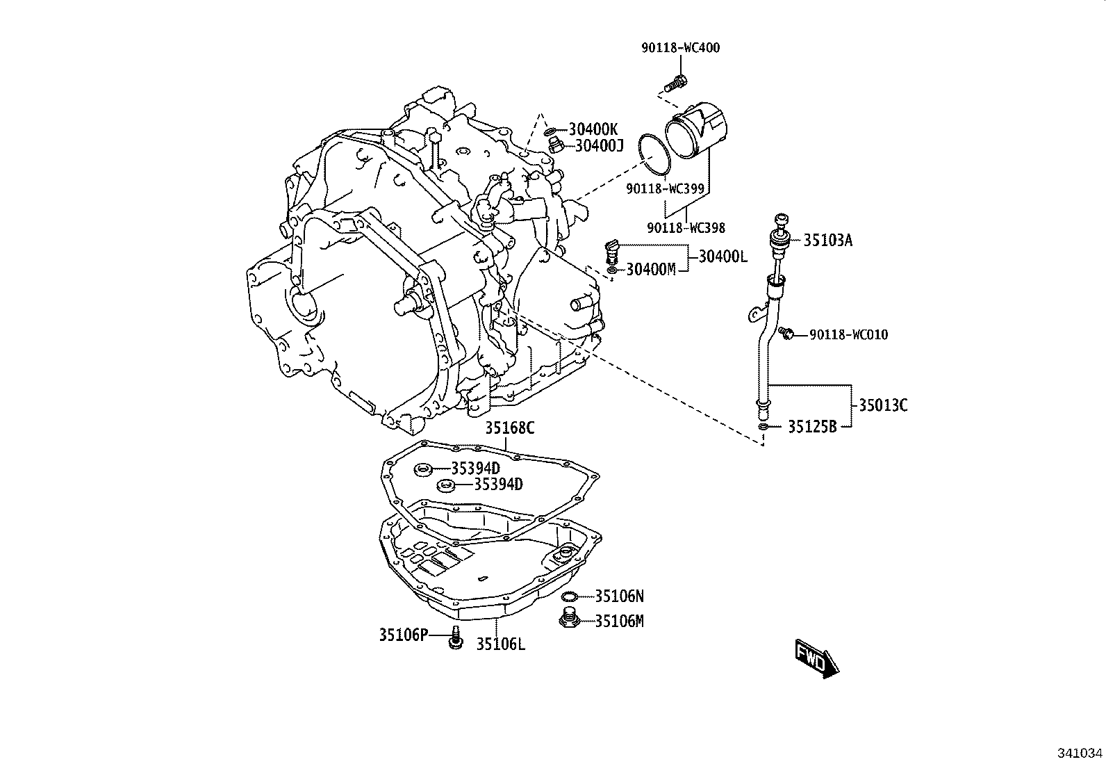 90118-WC372 BOLT(FOR TRANSAXLE OIL PAN) product image