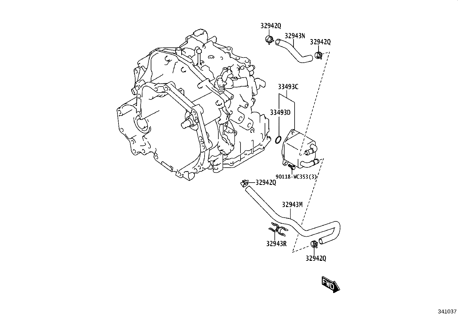 90118-WC372 BOLT(FOR TRANSAXLE OIL PAN) product image