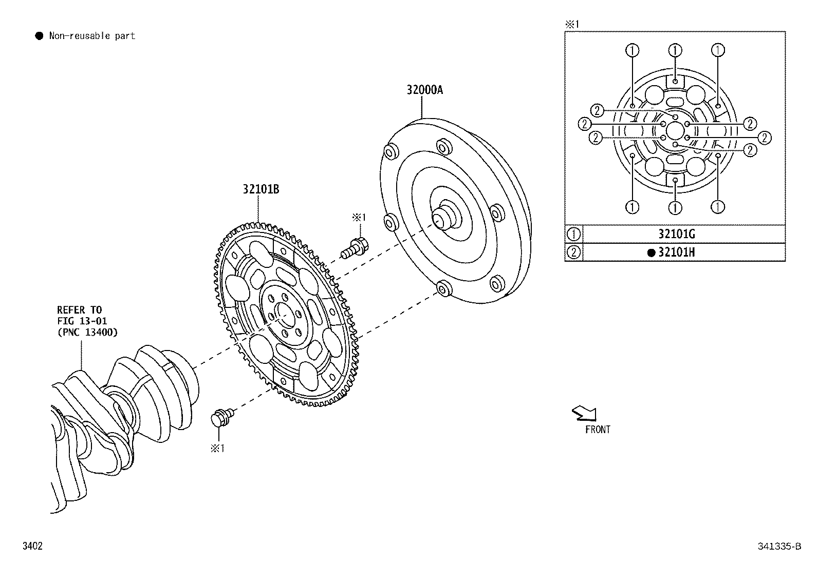 90041-05596 BOLT(FOR DRIVE PLATE & TORQUE CONVERTER SETTING) product image