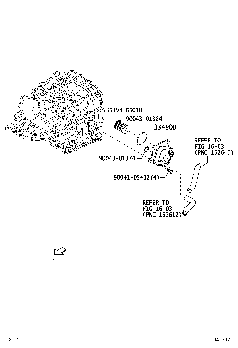 33490-B5030 COOLER ASSY, TRANSMISSION OIL product image