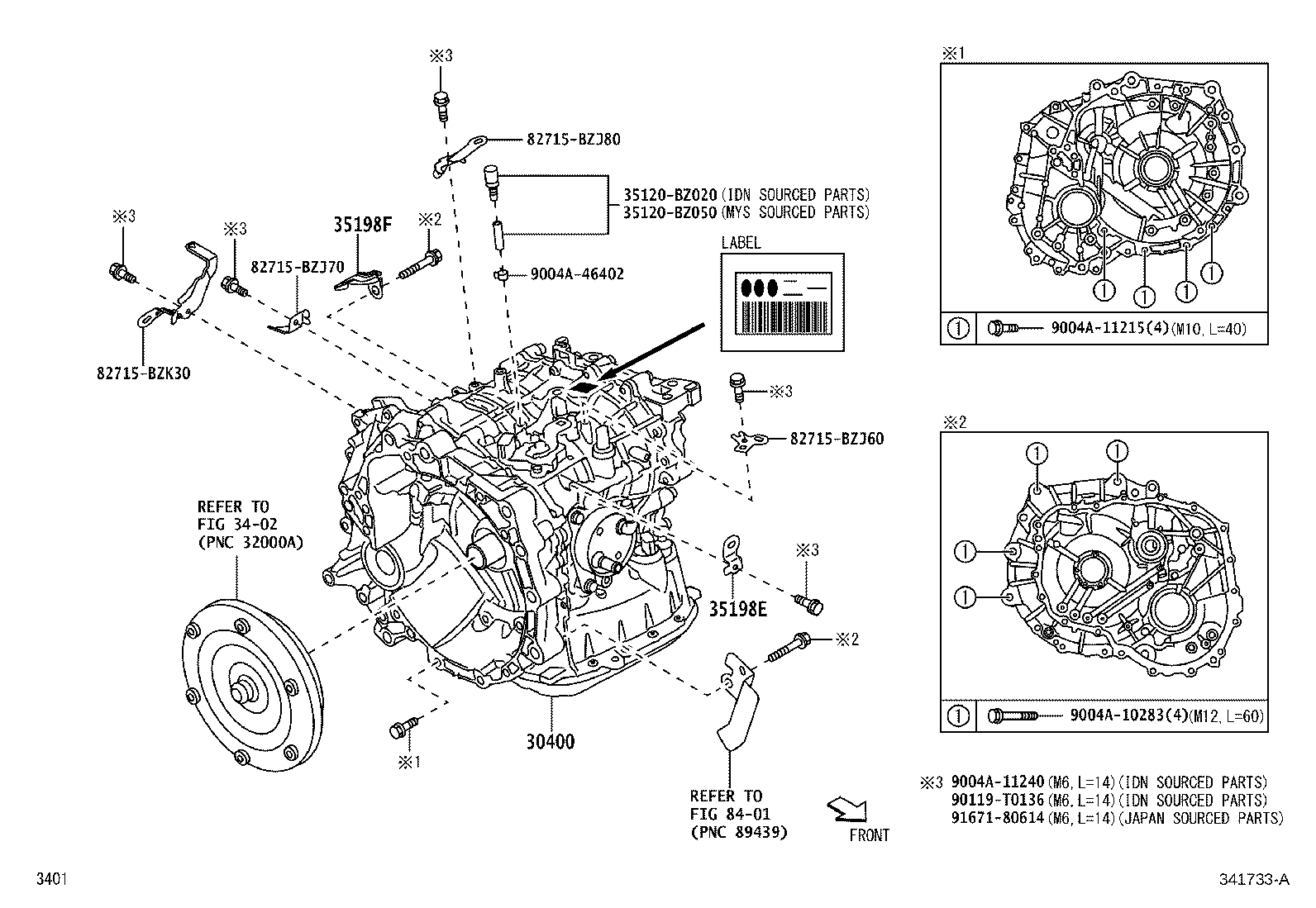 30400-BZ090 TRANSAXLE ASSY, CONTINUOUSLY VARIABLE product image