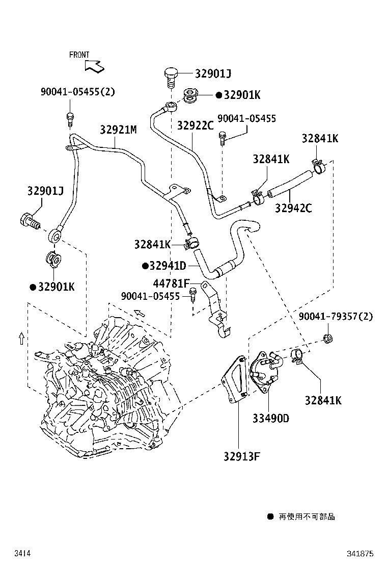 32941-B2120 HOSE, OIL COOLER INLET product image