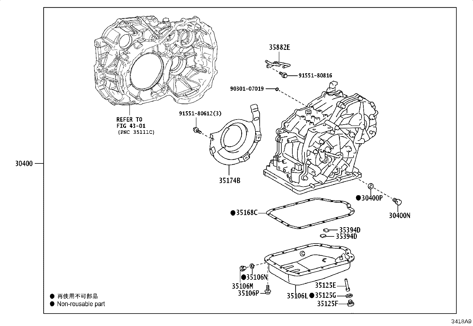 30400-48010 TRANSAXLE ASSY, CONTINUOUSLY VARIABLE product image