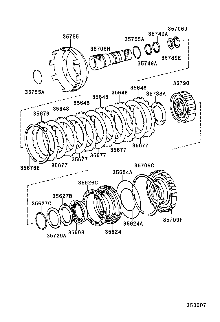 35719-60040 GEAR, REAR PLANETARY SUN product image
