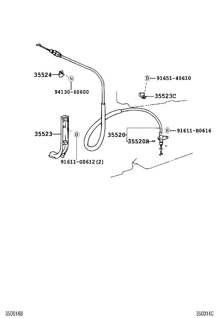 35523-60060 CLAMP, THROTTLE CABLE, NO.4 product image