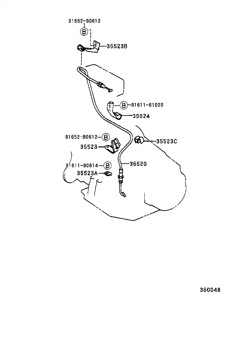 35540-44010 BRACKET ASSY, THROT LINK BELLCRANK product image