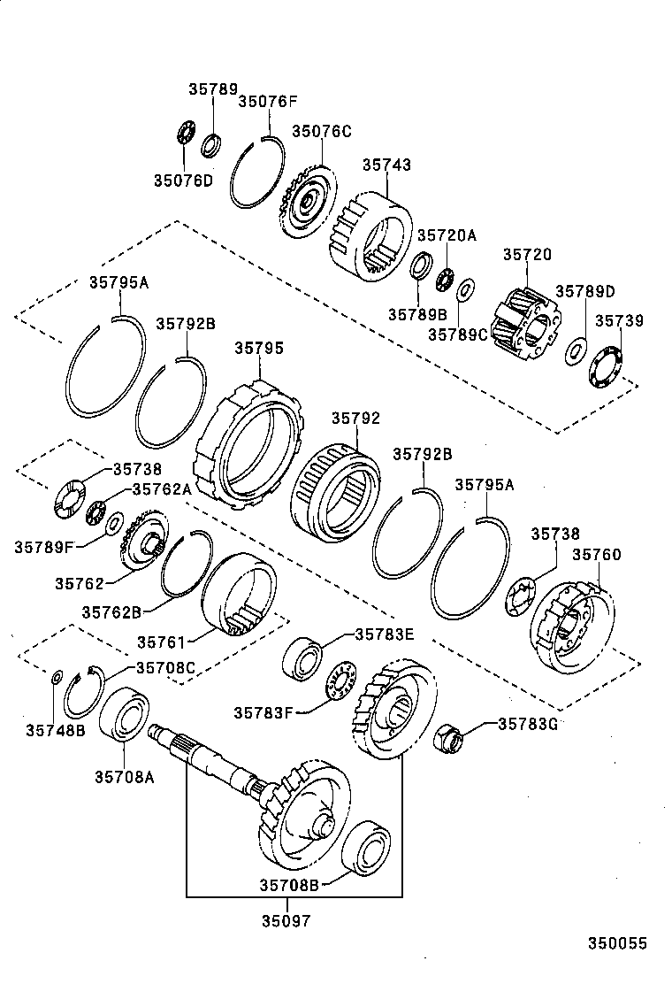 35792-20030 CLUTCH, 1 WAY, NO.2 product image