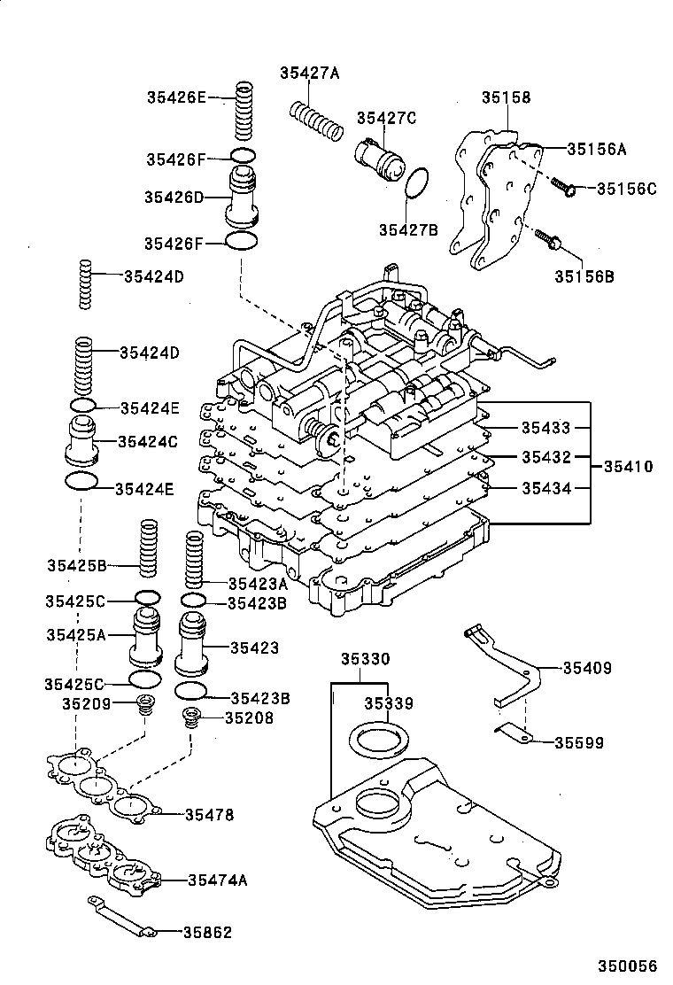35410-21040 BODY ASSY, TRANSMISSION VALVE product image
