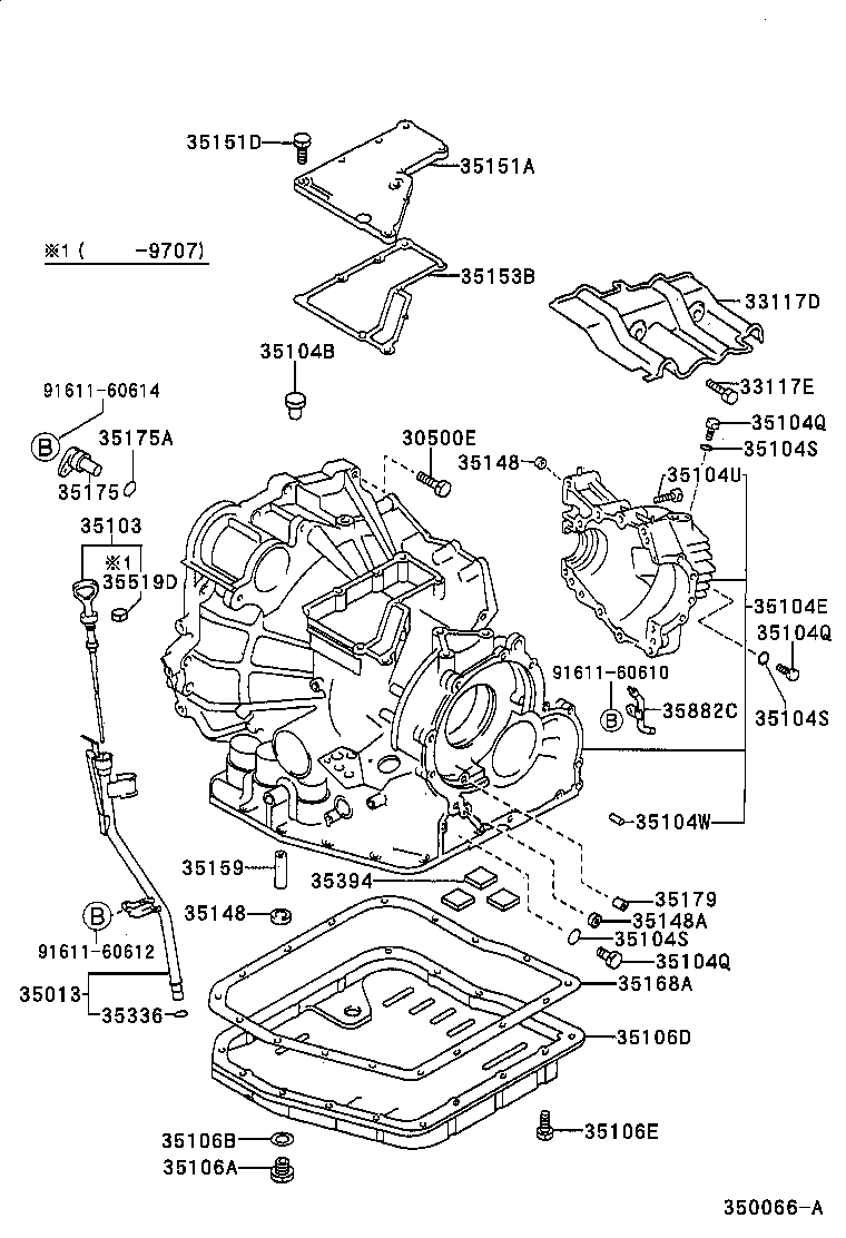 Toyota 35013-33070 TUBE SUB-ASSY, TRANSMISSION OIL FILLER