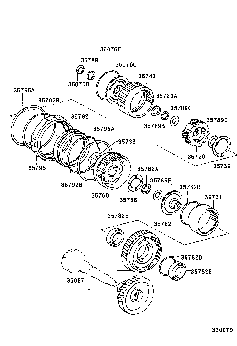 35762-33010 FLANGE, REAR PLANETARY RING GEAR product image