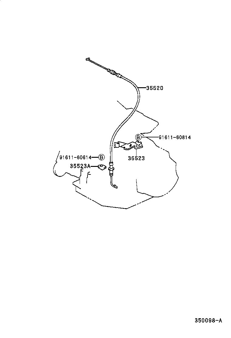 35520-33040 CABLE ASSY, THROTTLE product image
