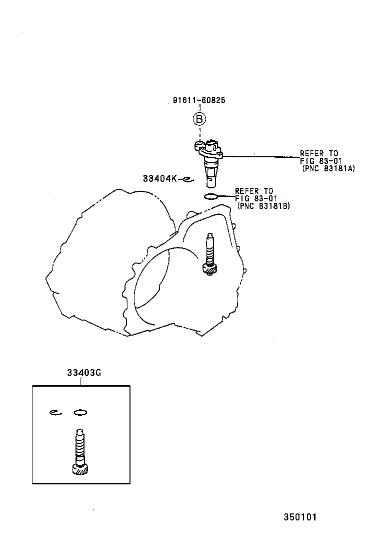 33403-29525 GEAR SUB-ASSY, SPEEDOMETER DRIVEN (ATM) product image