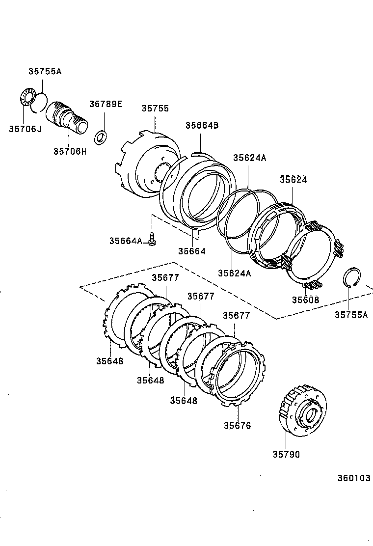 35677-20060 DISC, CLUTCH (FOR 2ND BRAKE) product image