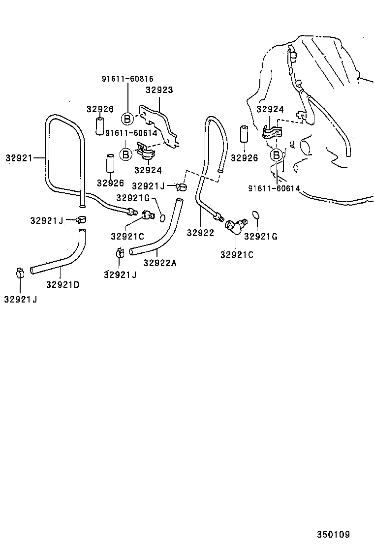 32922-32072 TUBE, OIL COOLER OUTLET, NO.1 product image