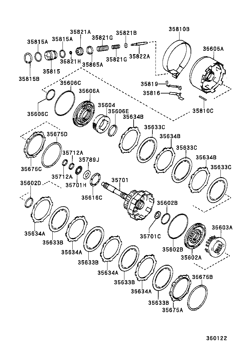 35633-21030 DISC, CLUTCH (FOR DIRECT MULTIPLE DISC CLUTCH) product image