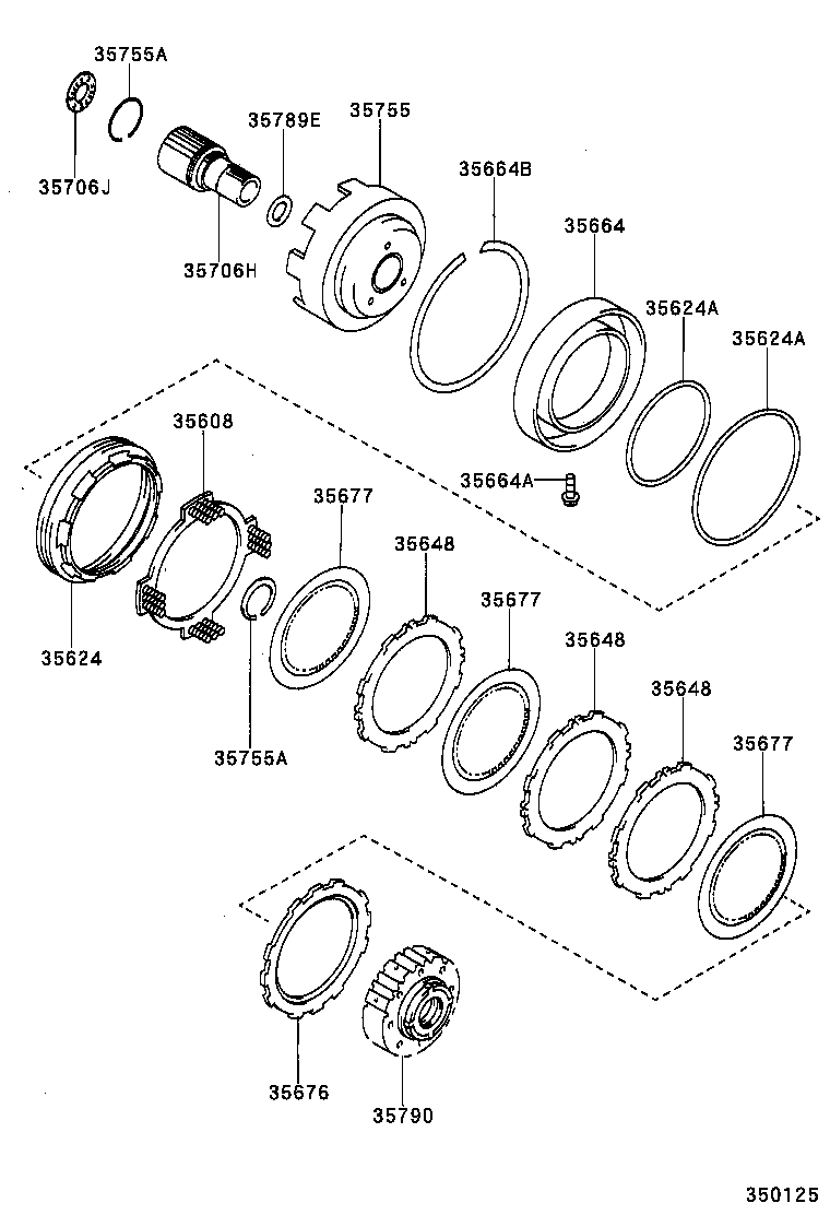 35624-48010 PISTON, 2ND BRAKE product image