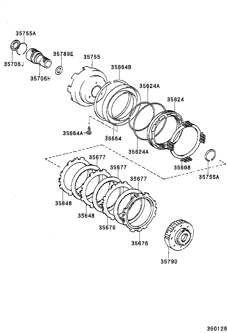 35706-44010 GEAR SUB-ASSY, PLANETARY SUN product image