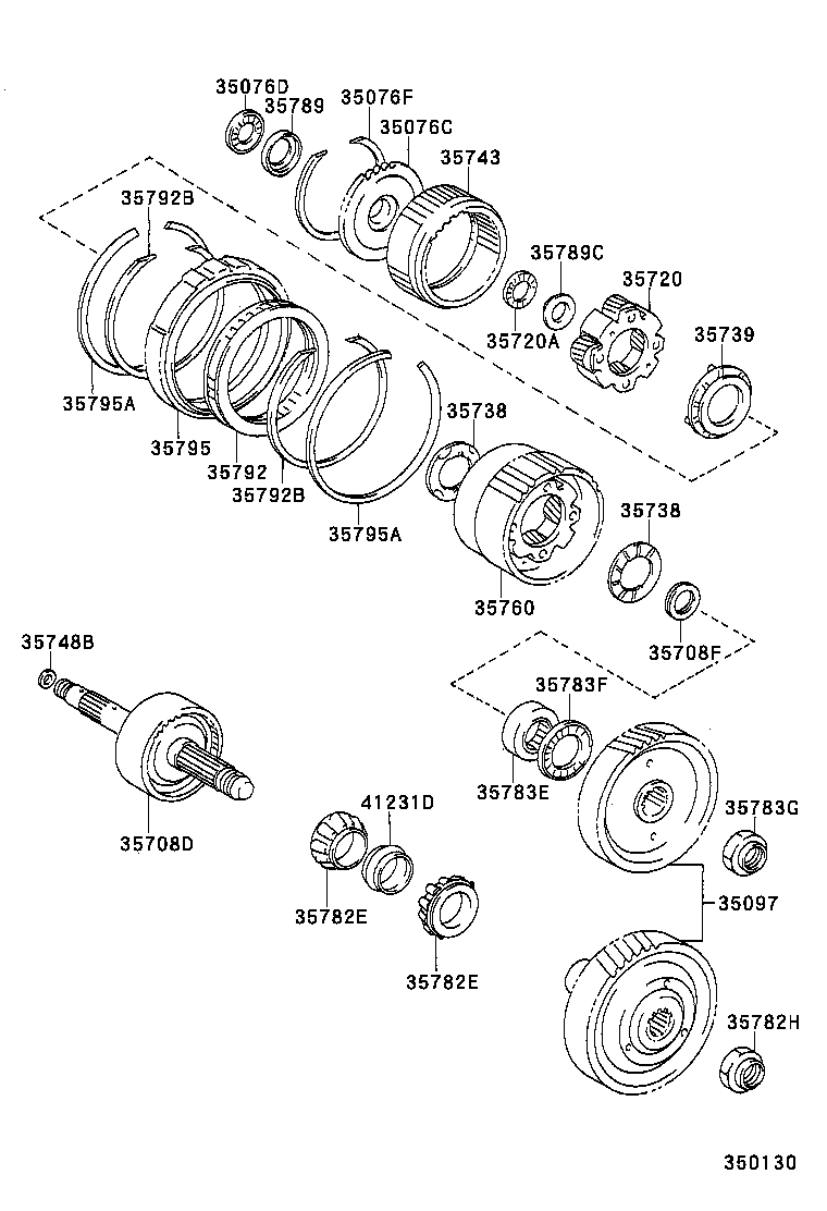 35733-32030 GEAR, PARKING LOCK product image