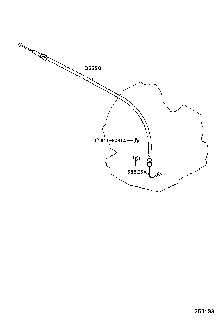 35520-21050 CABLE ASSY, THROTTLE product image