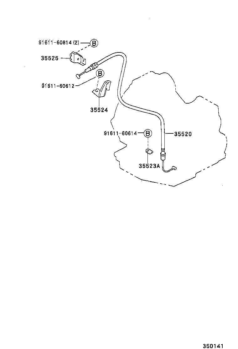35520-21050 CABLE ASSY, THROTTLE product image