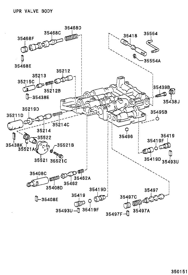 35410-20451 BODY ASSY, TRANSMISSION VALVE product image