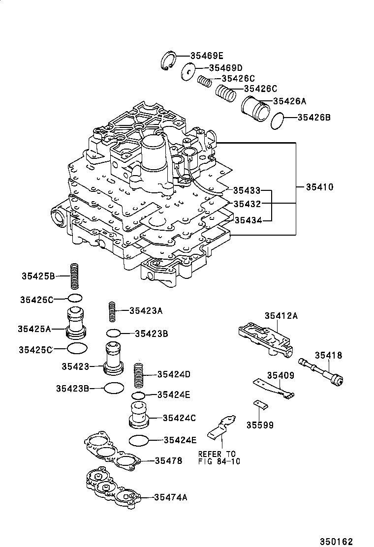 35410-20451 BODY ASSY, TRANSMISSION VALVE product image