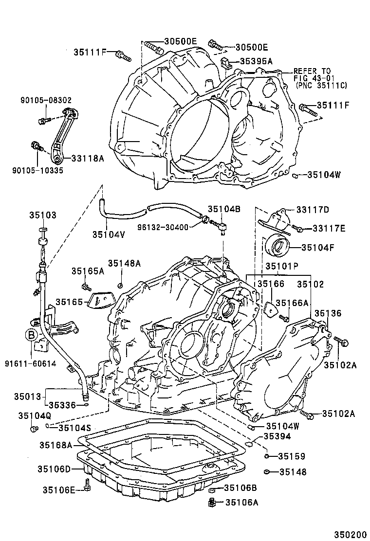 35013-16201 TUBE SUB-ASSY, TRANSMISSION OIL FILLER product image