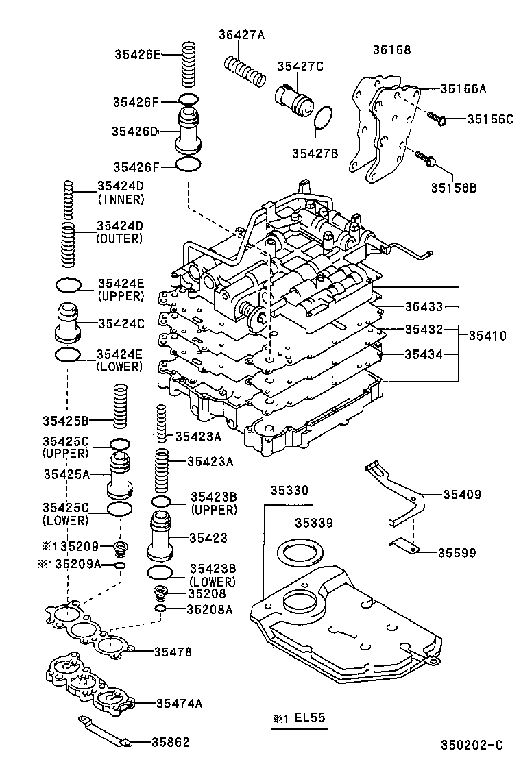 35410-16181 BODY ASSY, TRANSMISSION VALVE product image