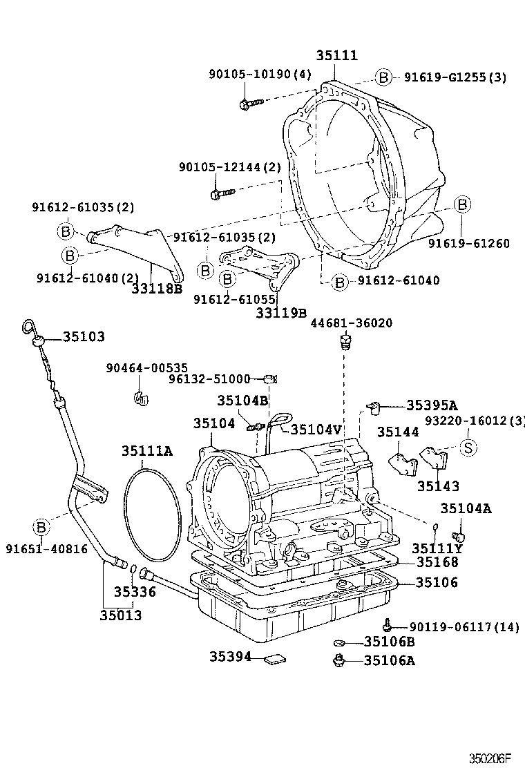 35013-26270 TUBE SUB-ASSY, TRANSMISSION OIL FILLER product image